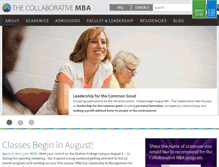 Tablet Screenshot of collaborativemba.org